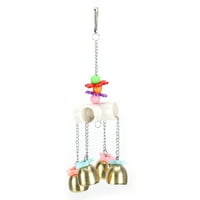 Bird Hanging Bell, Bird Toy, Bite-Metal Hook Accessories Pets за папагали