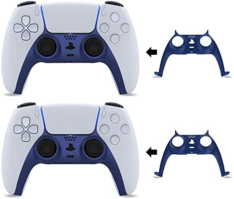 Faceplates контролер BEJOY PS5, Аксесоари за декориране на Замяна на черупката със Собствените си ръце, Индивидуална Обвивка контролер за Playstation 5 DualSense Controller, 2 опаковки, [Blue,