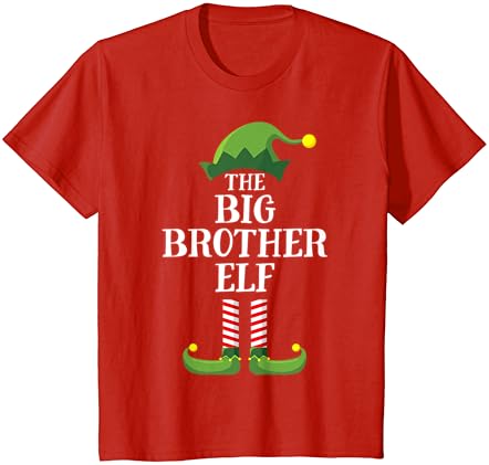 Тениска за Коледно парти с Елф биг брадър, Подходяща за Семейна група