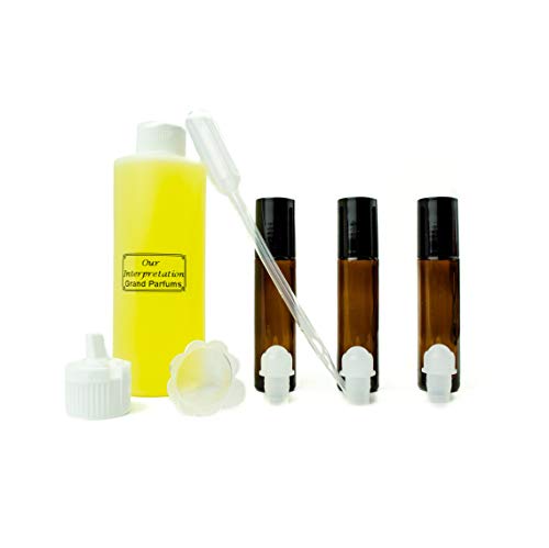Набор от парфюмерийни масла Grand Parfums - Съвместим с масло за тяло Mambo За мъже, Ароматизирано Парфюмерное масло - Нашата интерпретация, с бутылочками на роли и инструме?