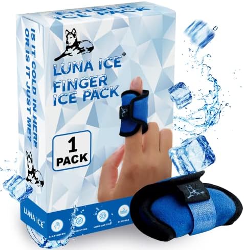 Обвивка лед за пръста Лед Luna - за многократна употреба, с дълъг живот на студен и горещ компрес - Обезболяващо пакет с