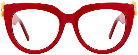 Zeelool Стилни Vintage слънчеви очила Котешко око в голям размер за Жени с безрецептурными прозрачни лещи Miguel ZOP432631