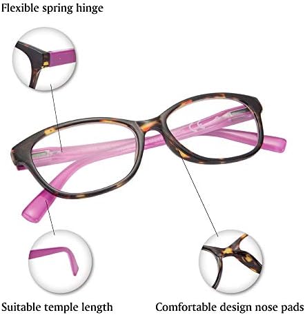 EYEGUARD 4 Опаковки Очила за четене за Жени Модни Цветни Кутия Шарнирные Четци
