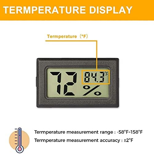 Linkstyle 1 Опаковка Мини-Сонда Влагомер, Термометър + 5 Опаковки Малки Цифрови Електронни Измерителей Температура И Влажност на въздуха Сензор за Вътрешно и Външно LCD д?