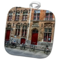3Drose Belgium, Brugge, West Flanders, улична сцена в стария град Brugge - притежател на гърне, от