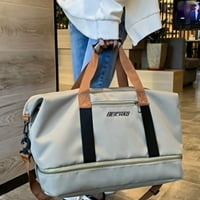 Tutunaumb голяма чанта за пътуване, разширяема чанта за фитнес зала, носете торби за една нощ за жени с тролей в ръкав мокър джоб, пътуване с чанта за чанта, спортна тотал