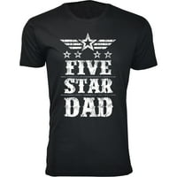 Тениска за мъже пет звезди татко