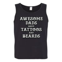 Wild Bobby, Awesome Dads Tattoos and Beads, Day Day, Men Графичен резервоар, черен, XX-голям