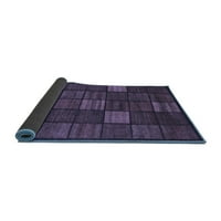 Ahgly Company Indoor Rectangle Checkered Blue Modern Area Rugs, 2 '5'