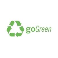 Отидете рециклиране на стикер Decal Die Cut - самозалепващо винил - устойчив на атмосферни влияния - направен в САЩ - много цветни и размери - Go Green Environmental