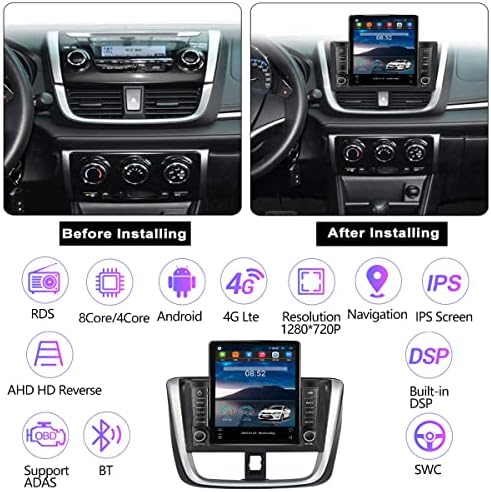 9.7-инчов Сензорен радиото в автомобила Android11 GPS Навигационна Система за Toyota Avios -2018 с Wi-Fi, Bluetooth,