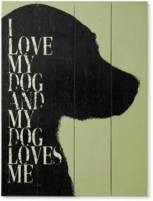 Дизайн на плевелите за Означения Artehouse Аз обичам моето Куче, А Кучето Ми Ме обича