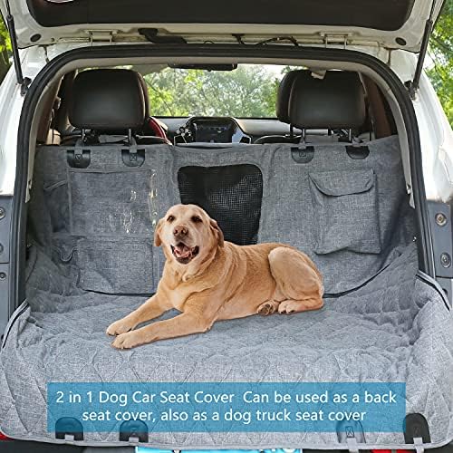 Калъф за кучето на задната седалка ELLONI за кола - Калъф за седалка на кучета - Хамак за кучета за кола, Седалка за задните седалки и за кучета, Калъфи за седалки на коли