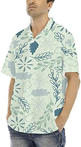 2023 Нови Комплекти Мъжки Хавайски Ризи с Потребителски Логото, Ежедневни, Плажни Ризи с Копчета с Къс Ръкав и Къси панталони