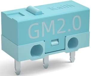 Микропереключатель геймърска мишка Kailh GM2.0 h 20M life 3 Pin син цвят, използван за компютърни мишки с левия и с десния бутон - (Цвят: 70-80 gf)