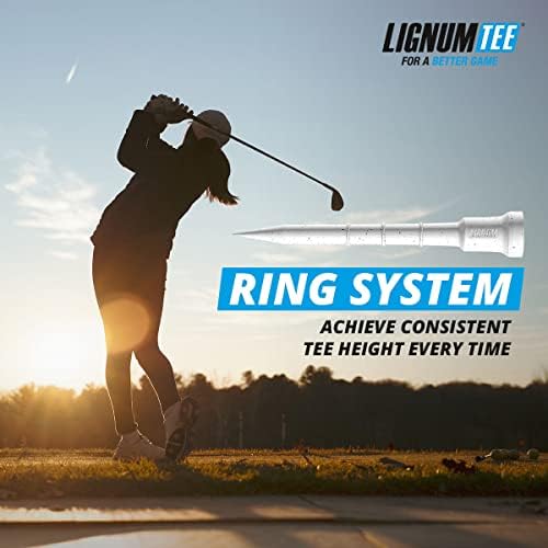 Тениска LIGNUM - Класически тениски за голф - Спортни тениски за голф - Накрайник за защита от въртене, Микродерево на биологична