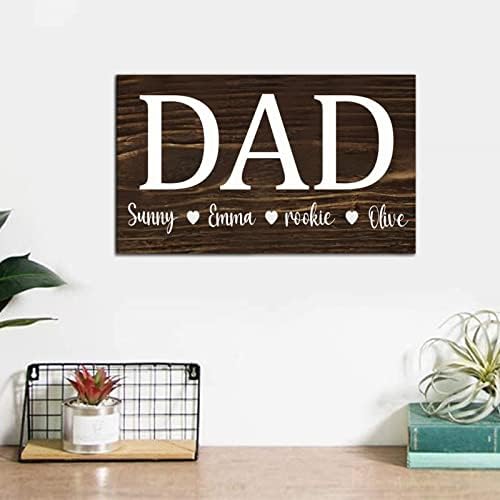 Ден на бащата на Баща Потребителското си Име Дървена Табела Персонални Дървена Табела Дърво Зърно, с монтиран на стената