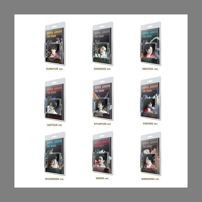 SUPER JUNIOR THE ROAD 11th Албум SMini Версия на Смарт албум на Музикалната карта на NFC + Фотокарточка + Калъф Smini + Проследяване