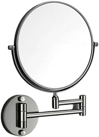GUINJO 6-8 инчов Стенно Огледало за грим, 1X/3X Увеличително огледало Двустранно, 16,1 Инчов Выдвижное Огледало за Баня за Бръснене, грижа за кожата (Цвят: C размер: 8 инча)