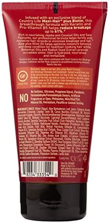 Маска за коса срещу чупливост на Desert Essence - 5,1 течни унции - Maxi Hair Plus Biotin - Хидратиращ крем за коса - Обогатен с основни витамини - Допринася за намаляване на чупливост -