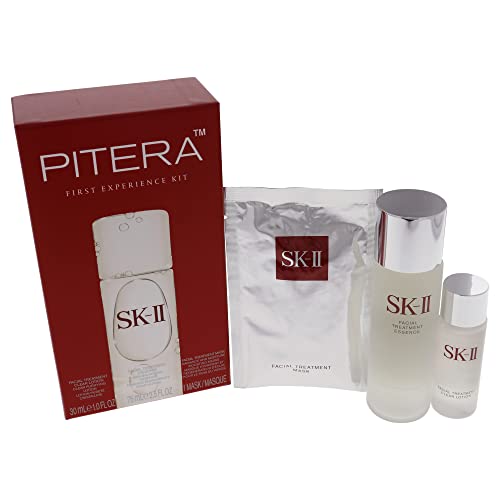 SK-II Pitera First Experience за набиране унисекс от 3 теми (2,5 грама есенции за лице + 1 унция прозрачен лосион за лице
