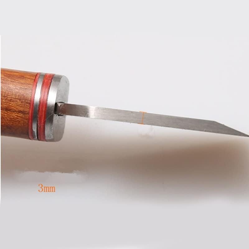 супер качество 3 мм и дебелина 35 мм и с широк нож САМ leather занаятите cut skiving нож стомана материал - (Цвят: 1)