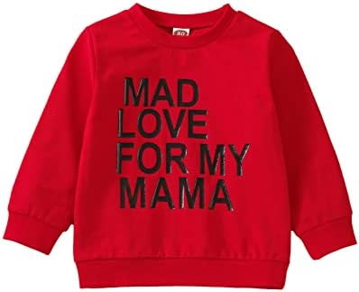 Twopumpkin/ Коледни Ризи за Деца, Тениска с дълги ръкави от Кенди Бастуни за Малки Момичета и Момчета, Пуловер с висока воротом,