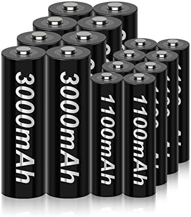Десет 8 Опаковки Акумулаторна батерия тип АА 3000 ма с 8 и с малко пари Акумулаторна батерии тип ААА 1100 mah Висок Капацитет