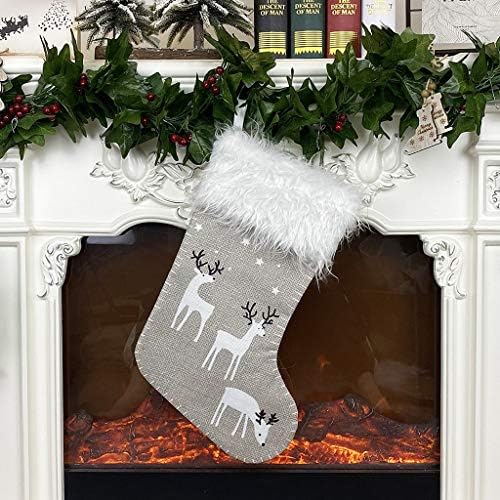 Отглеждане Подаръци Чорап Дядо Декор На Дърво Украшение Снежен Коледен Начало Декор Крава Автомобил Шарм