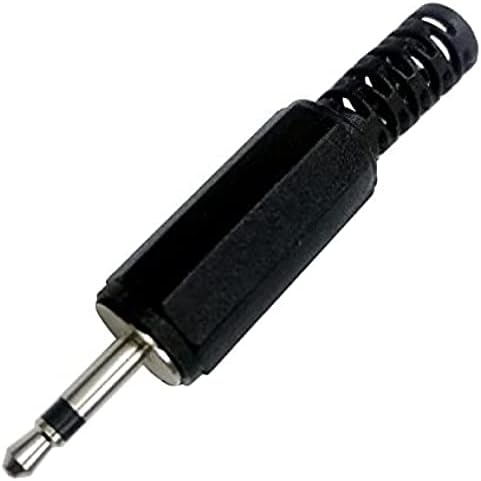 Конектор за свързване на аудиокабеля CESS 2,5 mm TS Черен цвят (2 опаковки)