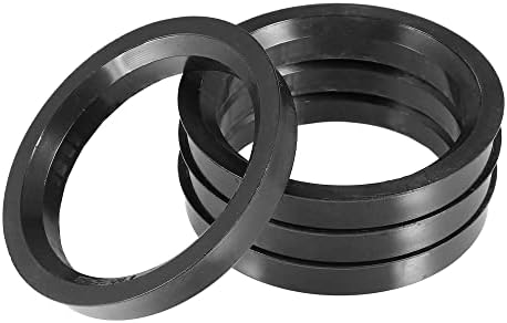 Универсални пръстени за центриране на автомобилни ступиц ACROPIX от 70,1 мм до 65,1 мм, Черно - Опаковка от 4 броя