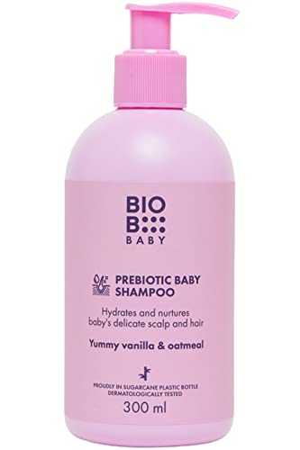 BioB Натурален Пробиотичен детски шампоан - Шампоан за новородени за лечение на люлки за бебета - Шампоан от екзема, Себорейного