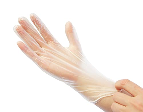 Безшевни тръби SG-V100M-10: Винил, ръкавици за еднократна употреба със среден размер (10 кутии по 100 ръкавици, 1000 ръкавици)