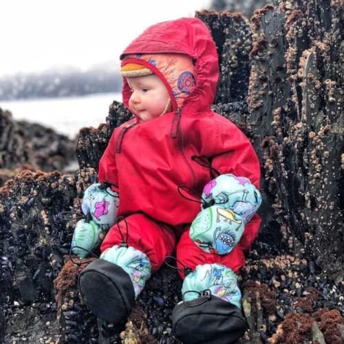 Детски Ръкавици без пръсти Little Monsters с L-Образен Нос за студено време + Зимни Ръкавици за деца От сняг
