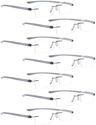 LUR 7 опаковки очила за четене без рамки + 3 опаковки очила за четене в полукръгла рамка (общо 10 двойки ридеров + 2,25)
