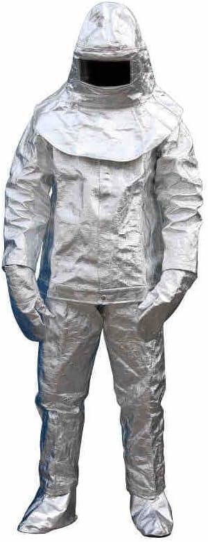Огнеупорни костюми RYKIPO, Костюм за защита от топлинна радиация 1000 ℃, Огнезащитни Огнеупорни Изолационен Костюм, Огнезащитни