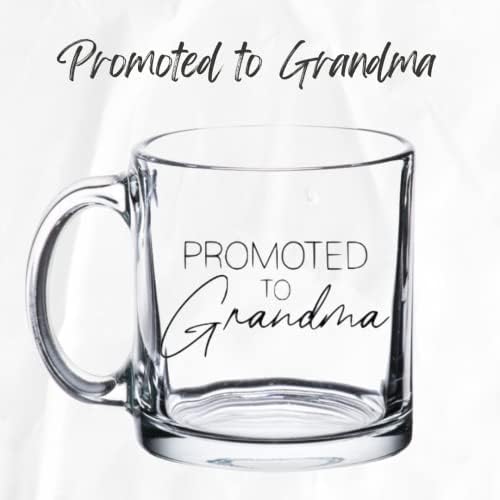 Обява за бременността, за баби и дядовци Прозрачни чаши за кафе, Чаши за бъдещите баби и дядовци с тегло 11 грама - Страхотна идея за обяви за бременността на вашето д?