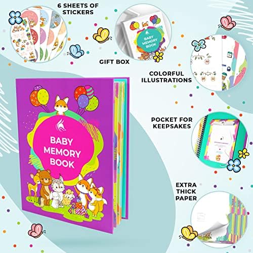 За награда в памет на дете Clever Fox за момчета и момичета – Дневник на паметта за бебето първите години от живота си с