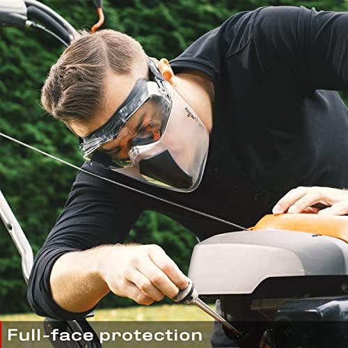 Защитна маска за лице NoCry; Защитна маска, предназначена само за работа с вентилирани предпазни очила 6X3; ЛПС за цялото