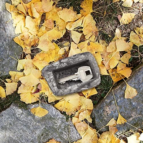 GORGECRAFT Rock Key Насам Градински Скрит ключът за ключове от изкуствен камък, държач за ключове, маскирующий ключ за двора,