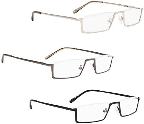 LUR 6 опаковки очила за четене в полукръгла рамка (общо 6 двойки ридеров + 3,50)