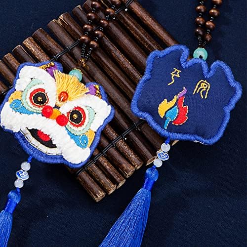 Гумени ботуши, 1 комплект (син цвят) Китайски Амулет Лъки Fortune Лъв Висулка направи си САМ Комплект За Бродерия Ръчна изработка