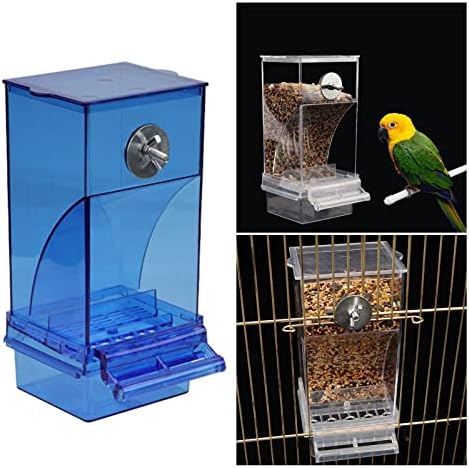 JZRH Автоматична Ясла за птици, А за клетки за птици, Автоматичен Фидер на семена за Папагали, А за папагали с Контейнер