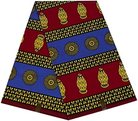 HLDETH Анкара Африканска Восъчен Памучен Плат Африканска плат за есента дрехи Африканска плат (Цветове: както е показано,