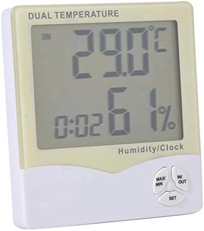 XJJZS Дигитален Термометър-Влагомер за помещения с Датчик за Влажност, Точен Измерител на Контрол на влажността за Дома,
