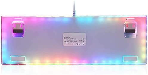 Жичен детска клавиатура с led подсветка и механично усещане за Преливащи осветление, излъчващи символи, Адаптивни USB-мишка,