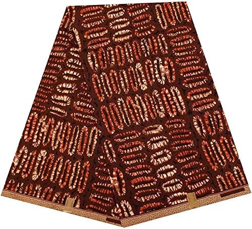 Плат SCDZS Анкара, полиестер материал, африканска плат за вечерна рокля (цвят: както е показано, размер: 6 ярда)