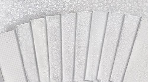 Колекция щампи Свързващи нишки, комплект от памучен плат за капитониране, проба на дебелото четвърти (черно-бели и бели на