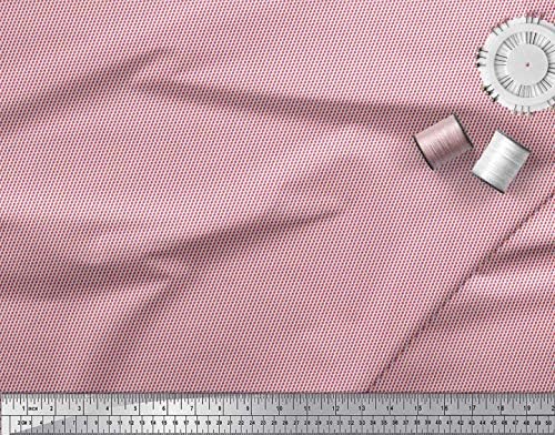 Плат от futon джърси Soimoi, плат с геометричен фин принтом ширина 58 см