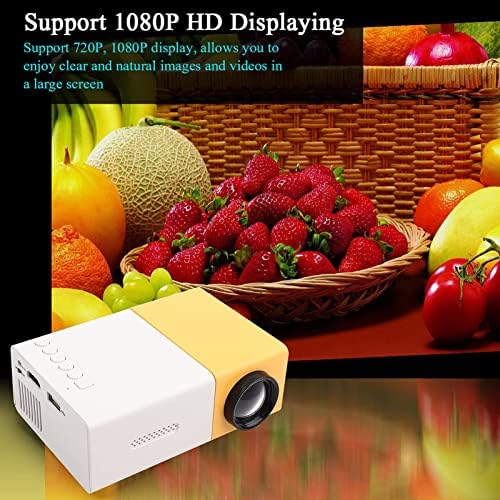 Мини Проектор, 1500 Лумена Преносим видео проектор LED Поддръжка на HD 1080P HDMI USB VGA AV SD Шрайбпроектор е Съвместим